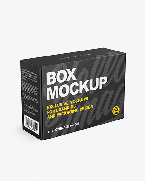 Paper Box Mockup In Box Mockups On Yellow Images Object Mockups