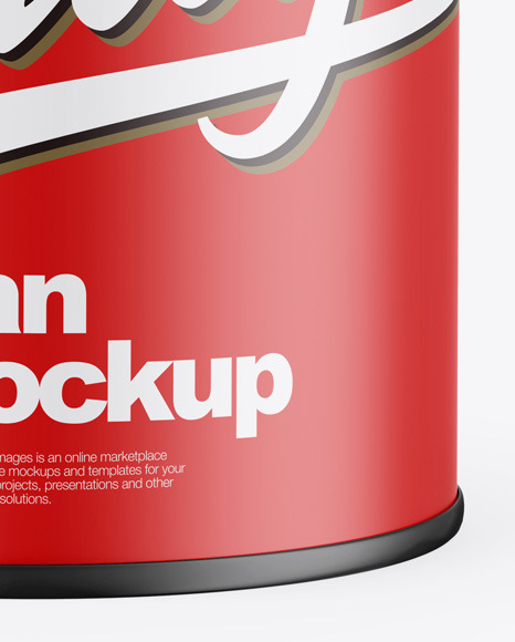 Matte Can Mockup PSD #6