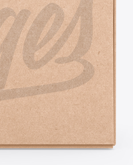 Kraft Box Mockup PSD #1