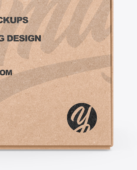 Kraft Box Mockup PSD #4