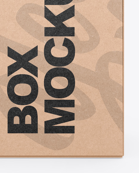 Kraft Box Mockup PSD #1