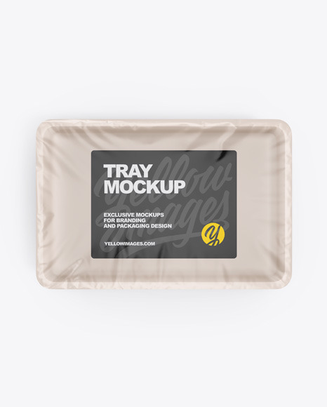 Download Plastic Tray Mockup In Tray Platter Mockups On Yellow Images Object Mockups PSD Mockup Templates