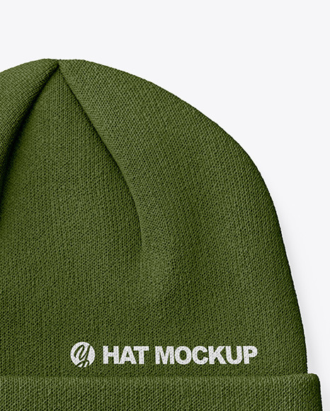 Winter Hat Mockup In Apparel Mockups On Yellow Images Object Mockups