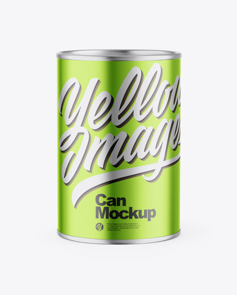 Metallic Can Mockup