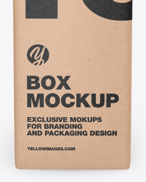 Download Kraft Box Mockup In Box Mockups On Yellow Images Object Mockups