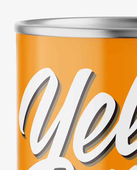 Glossy Can Mockup PSD #1