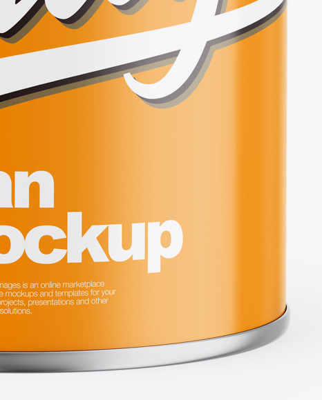 Glossy Can Mockup PSD #6