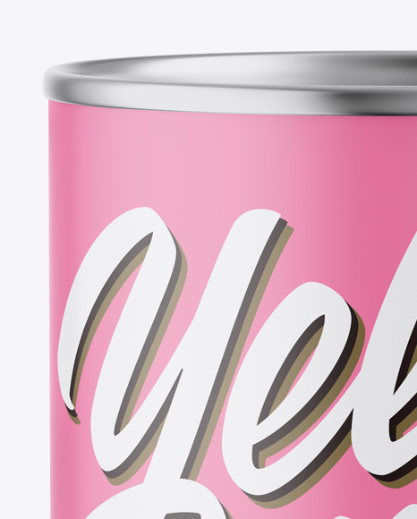 Matte Can Mockup PSD #1