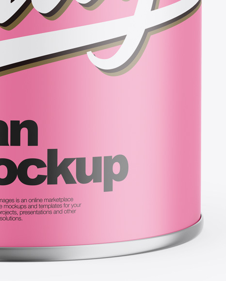 Matte Can Mockup PSD #6