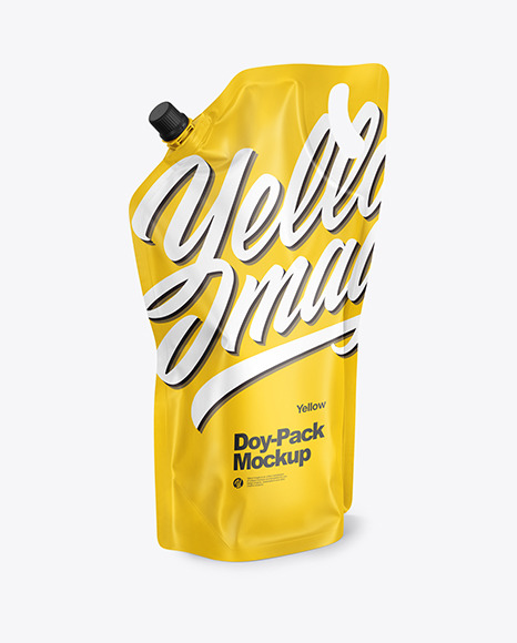 Download Matte Doy Pack Mockup In Pouch Mockups On Yellow Images Object Mockups Yellowimages Mockups