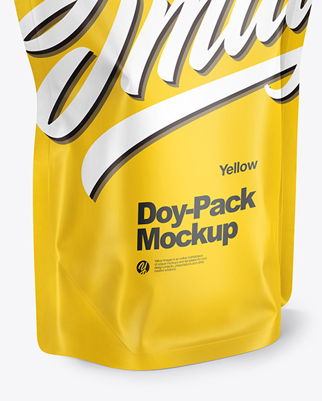 Download Matte Doy Pack Mockup In Pouch Mockups On Yellow Images Object Mockups Yellowimages Mockups