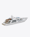 Yacht Mockup - Back Half Side View