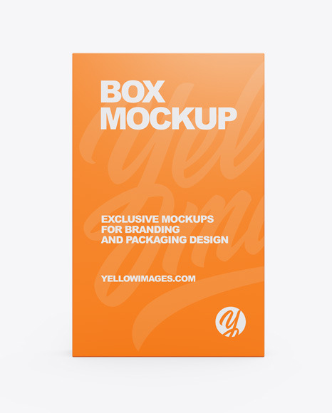 Paper Box Mockup In Box Mockups On Yellow Images Object Mockups