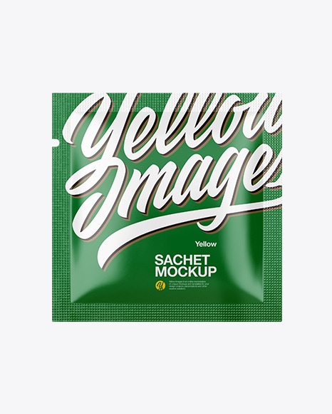 Download Square Paper Sachet Mockup In Sachet Mockups On Yellow Images Object Mockups