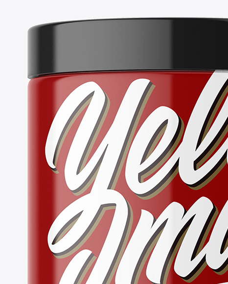 Glossy Plastic Jar Mockup Glossy Plastic Jar Mockup