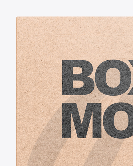 Kraft Box Mockup PSD #2