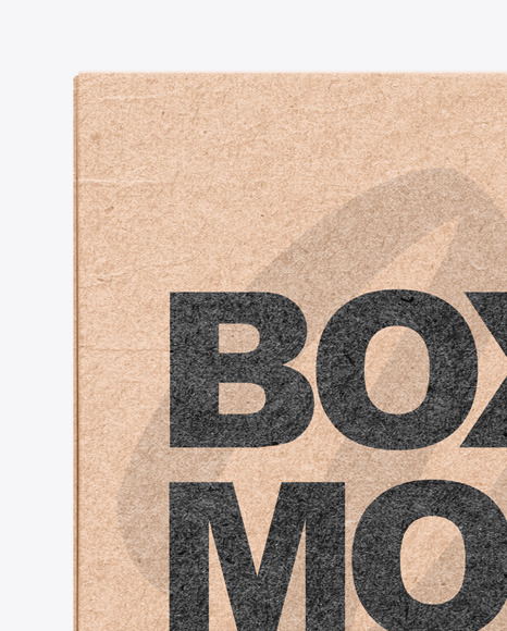Kraft Box Mockup PSD #2