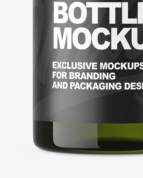 Green Dropper Bottle Mockup PSD #6