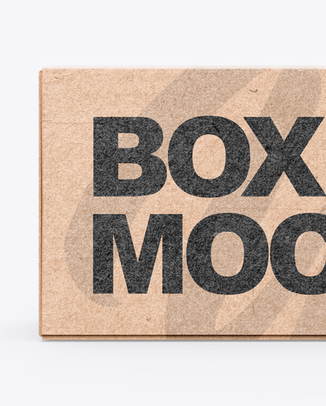 Kraft Box Mockup PSD #3