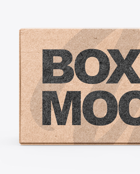 Kraft Box Mockup PSD #2