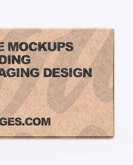 Kraft Box Mockup PSD #1
