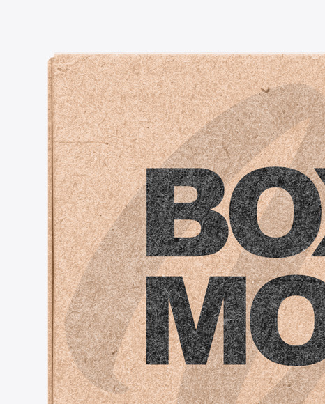 Kraft Box Mockup PSD #2