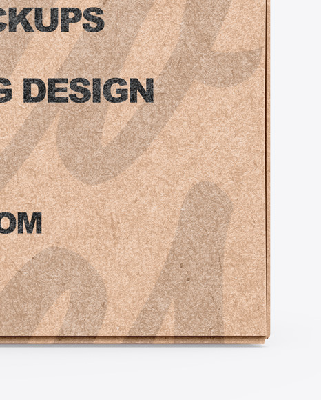 Kraft Box Mockup PSD #1