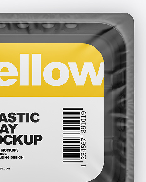 Download Plastic Tray Mockup In Tray Platter Mockups On Yellow Images Object Mockups PSD Mockup Templates