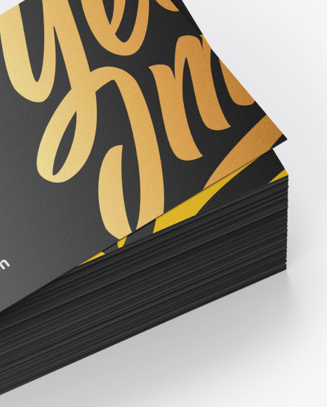 Stack of Business Cards Mockup PSD #2