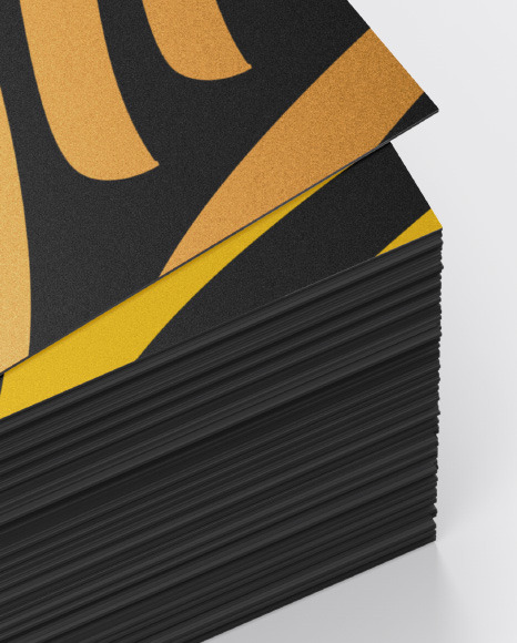 Stack of Business Cards Mockup PSD #5
