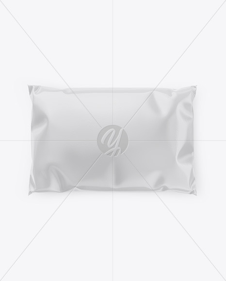 Download Glossy Mailing Bag Mockup Top View In Bag Sack Mockups On Yellow Images Object Mockups