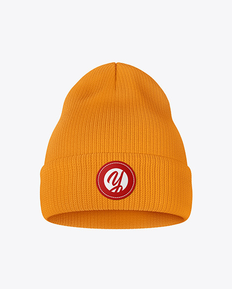 Download Winter Hat Mockup In Apparel Mockups On Yellow Images Object Mockups