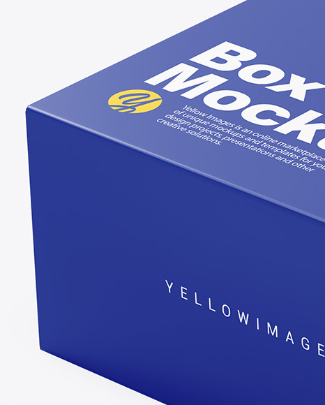 Download Paper Box Mockup In Box Mockups On Yellow Images Object Mockups PSD Mockup Templates