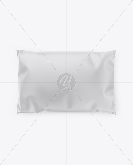 Matte Mailing Bag Mockup Top View In Bag Sack Mockups On Yellow Images Object Mockups