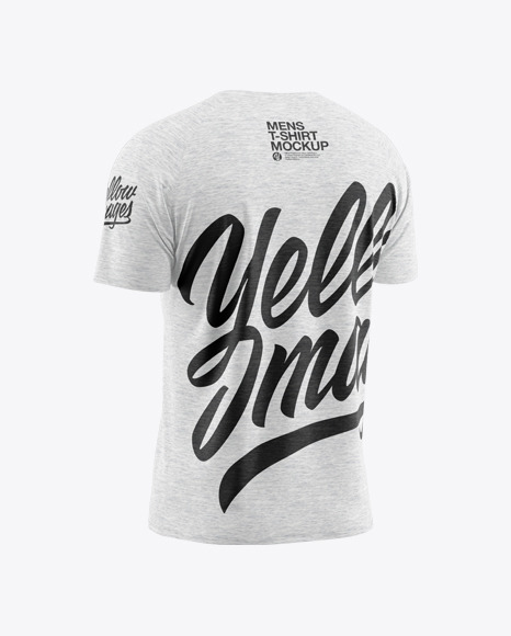 Melange Men’s Raglan V-Neck T-Shirt Mockup