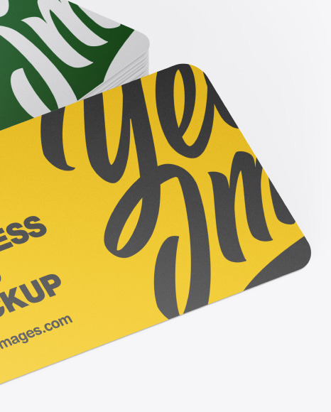 Stack of Business Cards Mockup PSD #7