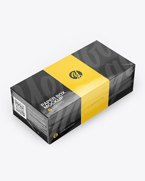 Download Paper Box Mockup In Box Mockups On Yellow Images Object Mockups PSD Mockup Templates