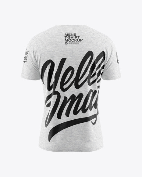 Download Melange Men's Raglan V-Neck T-Shirt Mockup in Apparel ...