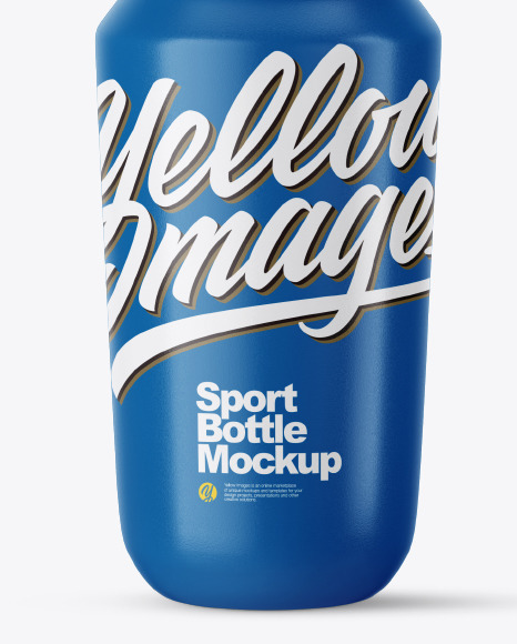 Glossy Plastic Sport Bottle Mockup PSD #1