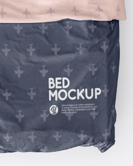 Double Bed Mockup PSD #1