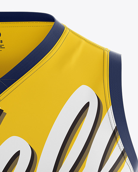 Download Sleeveless Jersey Mockup in Apparel Mockups on Yellow ...