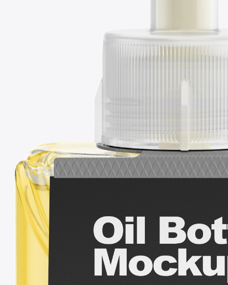 Oil Bottle Mockup PSD #2