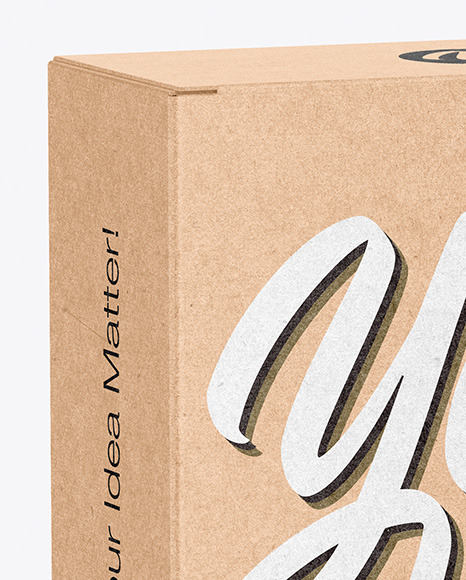 Download Kraft Box Mockup In Box Mockups On Yellow Images Object Mockups