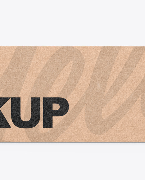 Kraft Box Mockup PSD #1