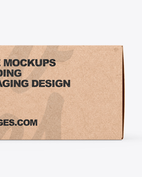 Kraft Box Mockup PSD #6