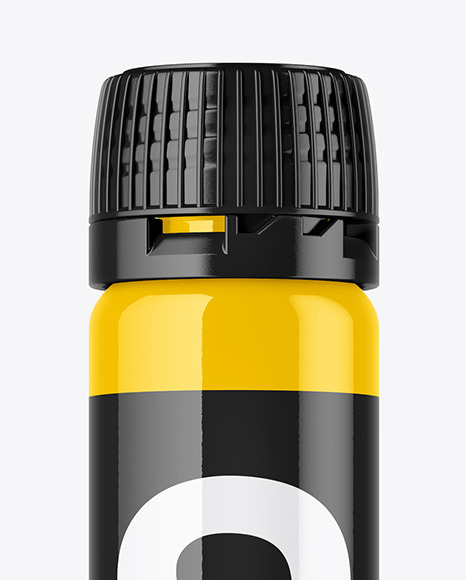 Glossy Sport Nutrition Bottle Mockup In Bottle Mockups On Yellow Images Object Mockups