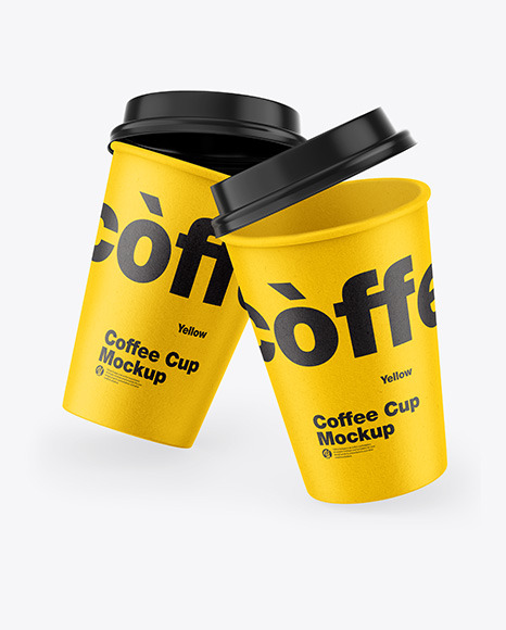 Kraft Coffee Cup Mockup PSD #2