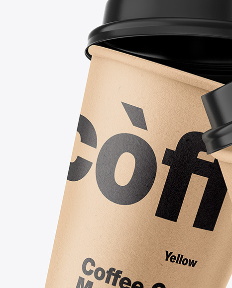 Kraft Coffee Cup Mockup PSD #6