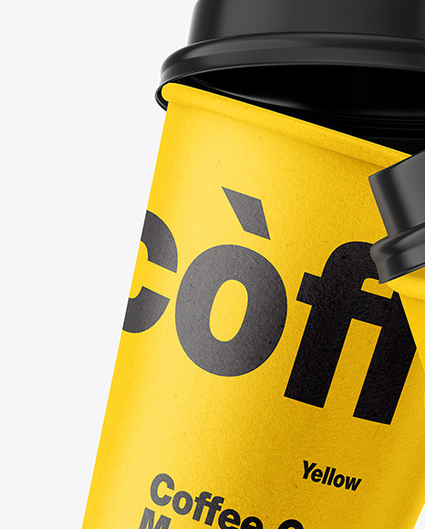 Kraft Coffee Cup Mockup PSD #5