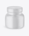 Matte Cosmetic Jar Mockup – High-Angle Shot